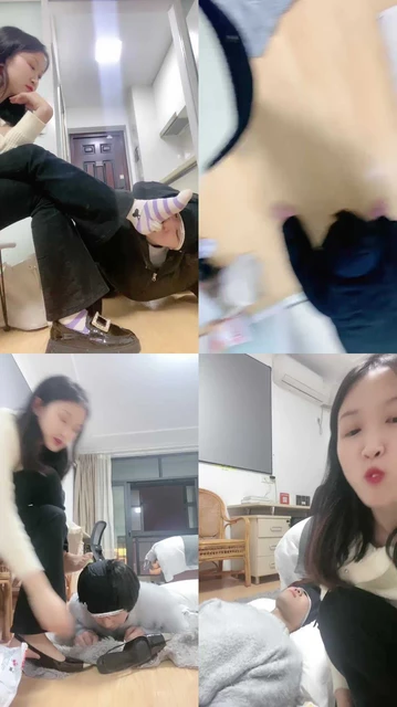 【小布丁】夜跑后原味脚羞辱/圣水/全体重踩