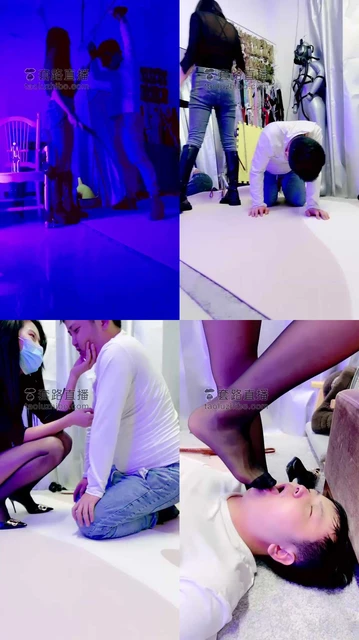 【莫妮卡】魔化训练-皮靴踢裆深喉吊绑奴