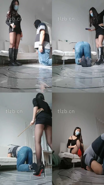 【梓晨】刑具重度sp/黑丝高跟诱惑/跪舔长靴