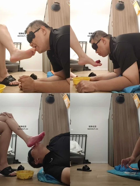 【上海汤圆】裸足踩踏喂食