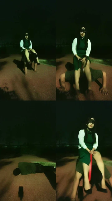 【沐颜s】马路边骑着奴锻炼身体