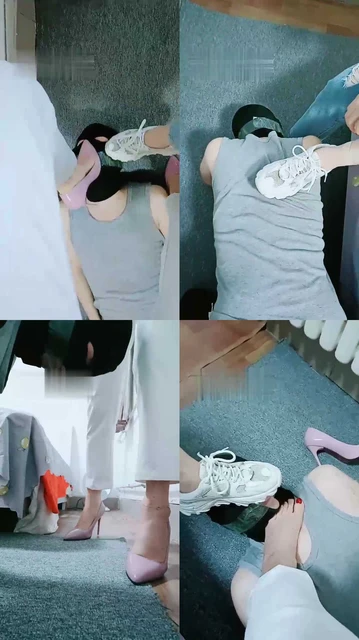【bibi团】小白鞋+高跟踩脚垫
