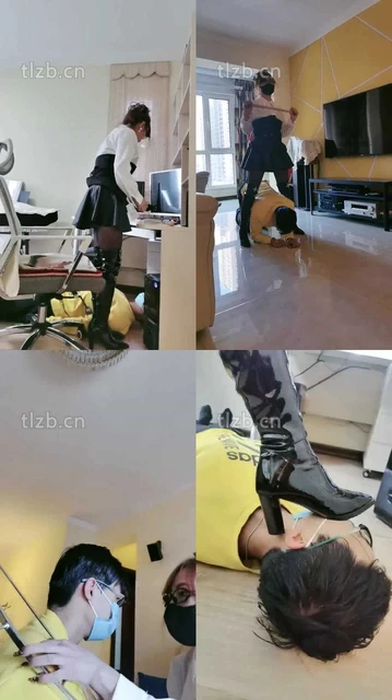 【魔鬼天使】美女家教上门补课-高跟长靴踩虐/衣架鞭打