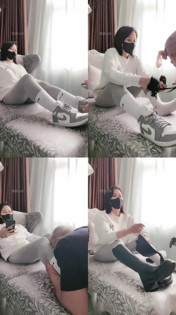 【冷颜】闻着rs+小白袜皮靴发骚