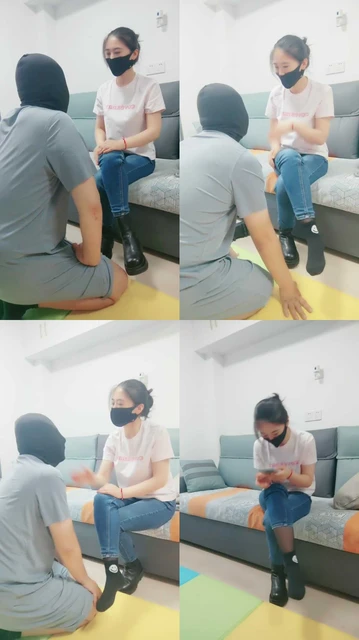 【飒飒小主】犯错的狗就要耳光狂抽