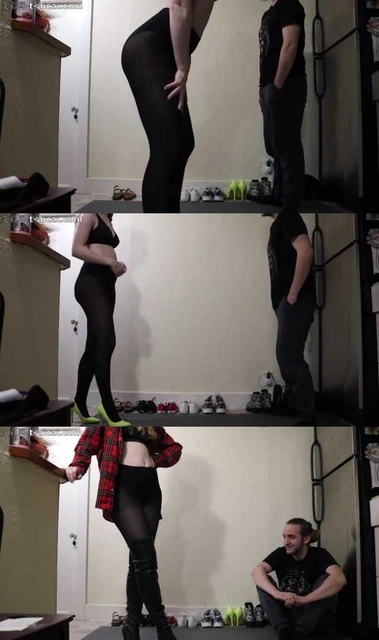 【欧美女王】黑丝女神连换9双美鞋疯狂踢裆!让贱狗品尝不同鞋子踢裆的滋味!