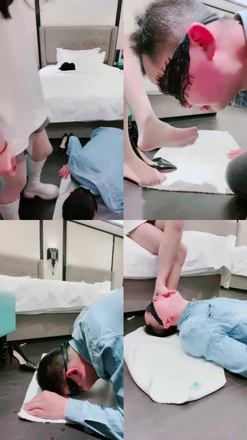 【南楠】长靴碾压/丝袜脚深喉狂舔