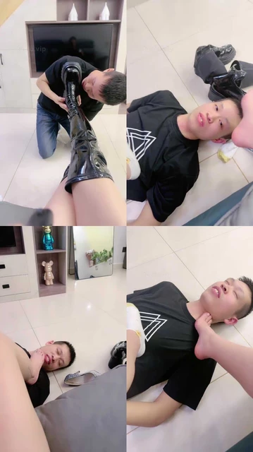 【沐阳大小姐】镜前羞辱-长靴S骑马/闻舔白袜裸足