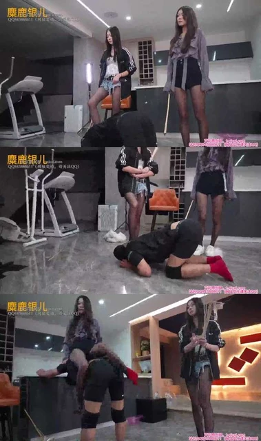 【银儿】画画S和鱼七S 魔鬼藤条重度另类调教 高跟踩乳