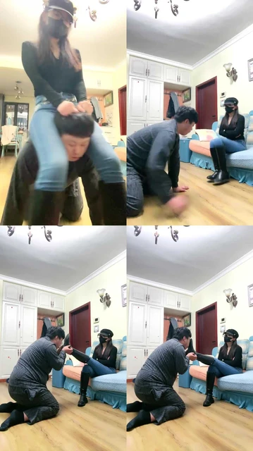 【夏娃s】长靴狠踢裆