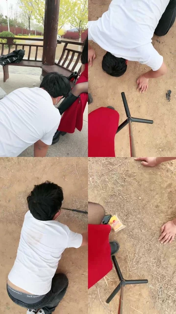 【仙御】在公园也阻挡不了贱狗发骚