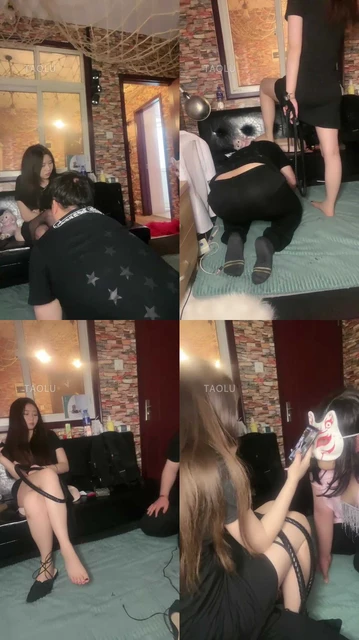 【芸熙】情侣奴跪下我脚下犯贱