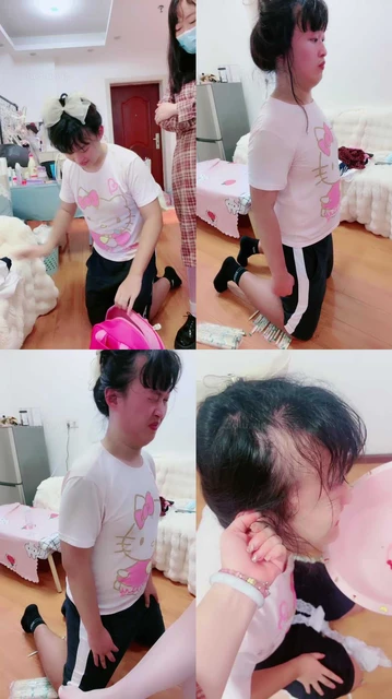 【桃子老师】跪筷子/揪耳朵/叼袜子/喝洗脚水