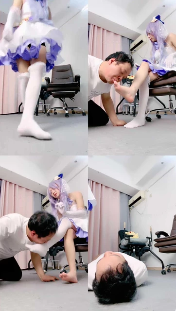 【果儿】cos-白丝诱惑-耳光辱骂嘲讽