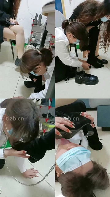 【爱可呀】班花作客玩女奴-跪拜/清理鞋底/骑马/舌头足浴