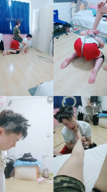 【伯爵S】五花大绑捆绑奶狗/骑马爬行/虐狗舌/sp口球塞嘴