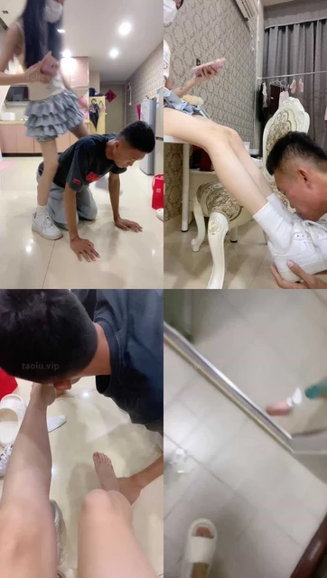 【香菜】女神范-白袜白鞋气味羞辱/踩脚垫/嘴洗白袜