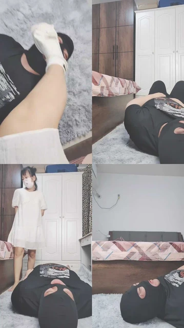 【萌宝儿】萝莉主皮鞋白袜-踩踏恋足/掐脖窒息