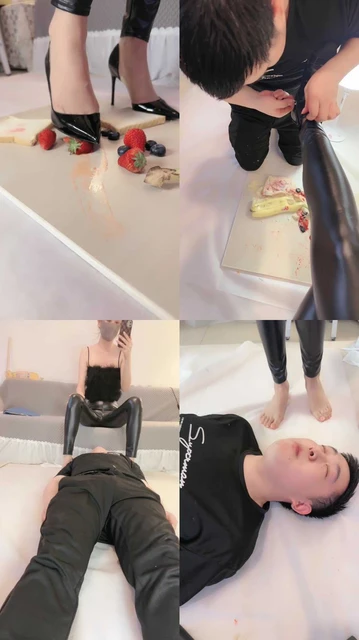 【苒溪】沉浸式-重口-踩踏喂食/吃丝袜