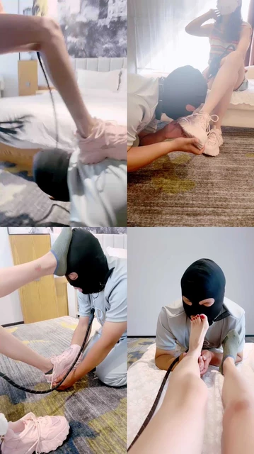 【尤黎】面试直播狗-狗链遛狗/运动鞋踩/船袜捂脸/咀嚼袜子