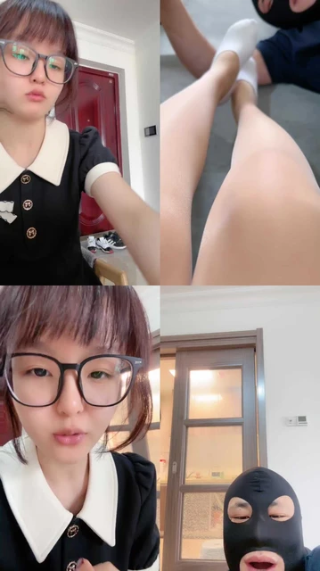 【Siu姐姐】肉丝美腿+白船袜踩虐狗废物