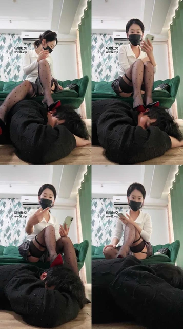 【画骨】高跟黑丝碾压踩地毯奴