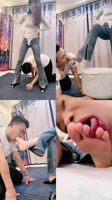 【嘉妮】库里丝-肉丝踩狗舌/深喉/坐垫羞辱