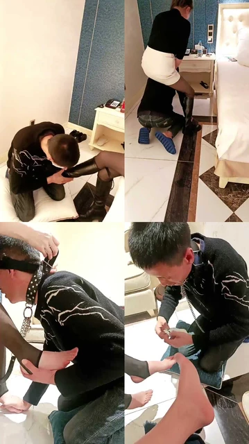 【bi雅芸】双S-轮流舔脏高跟+长靴/转胯狗爬/白袜脚气味辱/赏圣水