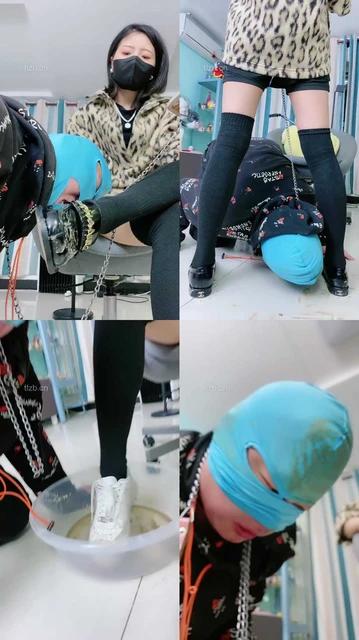 【美离子】舔皮鞋/碾压狗头/品尝洗鞋水/吃丝袜