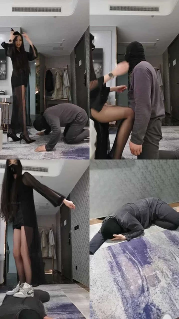 【皮皮】跑骚的代价-高跟长腿踩踏