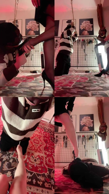 【舒钰S】吊绑高跟丝袜诱惑虐打