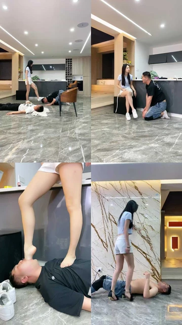 【麋鹿银儿】杭州齐齐青春校园s高跟踩深喉