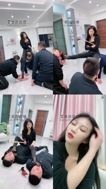 【麋鹿银儿】群调-当着素人闺蜜面调狗