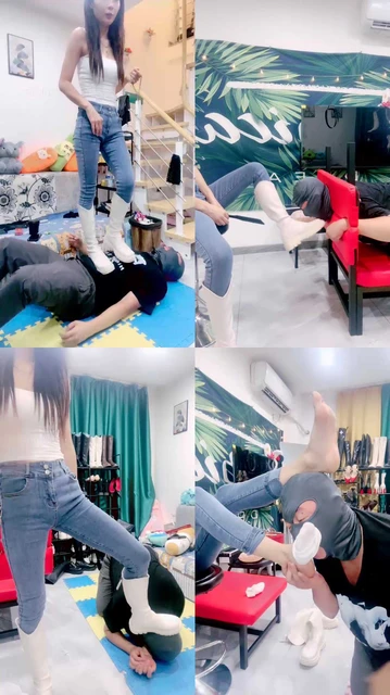 【兔兔大人】长靴各种全体重踩踏