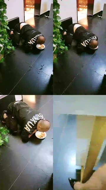 【烟雨】圈养奴脚下喂食