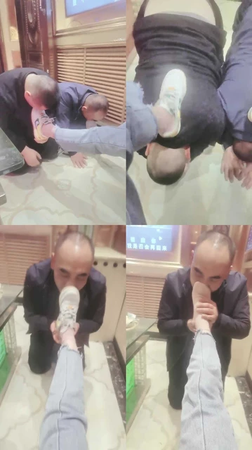 【西北傻子】KTV-下跪父子舔脏鞋/踩狗头/闻舔臭棉袜