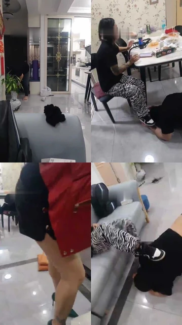 【轻舟一弄】夫妻玩弄家奴-素人围观