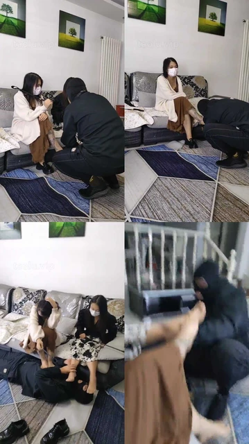 【尤尤子】双S精神小妹-皮鞋裸足踩脚垫