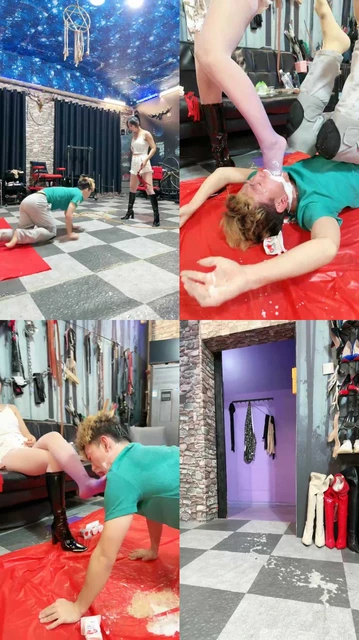 【红焱】长靴S-骑马驯化/坐脸窒息/全体重踩踏/脚深喉