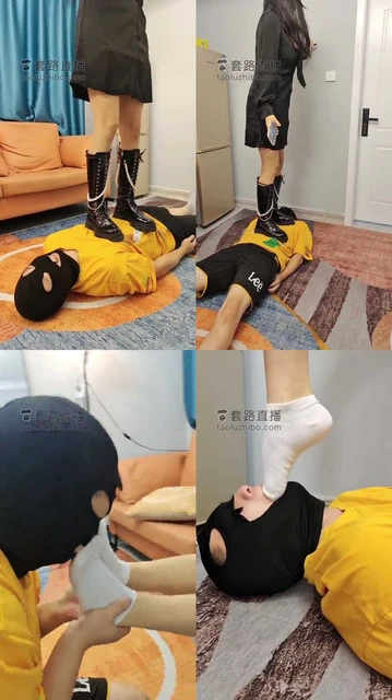 【万灵】黑靴踩踏+插嘴深喉