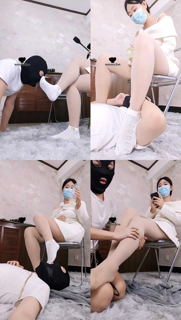 【桃桃樱】白袜脚踩虐/赏赐圣水/嘴洗袜子