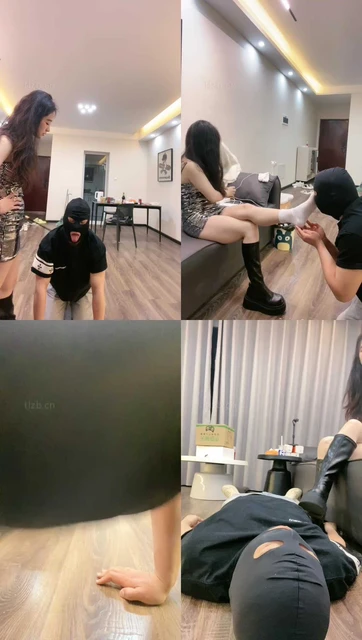 【七七】骑马狗爬/舔脏长靴/白袜脚窒息/掐乳/转胯