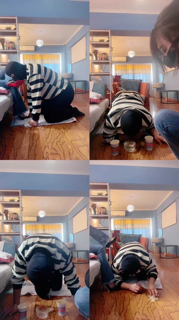 【不期而遇】赏赐圣水/骑狗背虐打/保鲜膜裹头