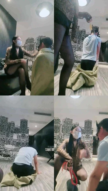 【古筝少女】严厉重刑-装进麻包袋全身鞭打