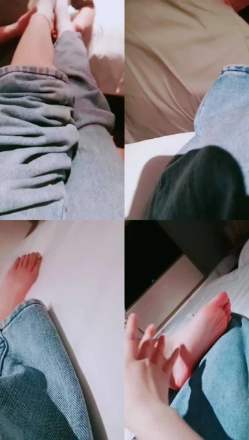 【梦熙】原味白袜脚玩奶狗