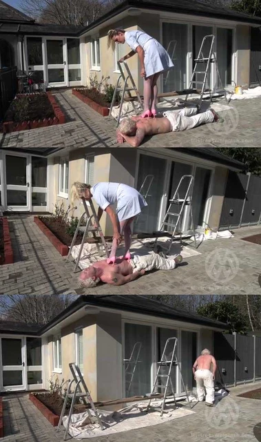 【欧美女王】护士妹子居然穿高跟踩踏自己的病人