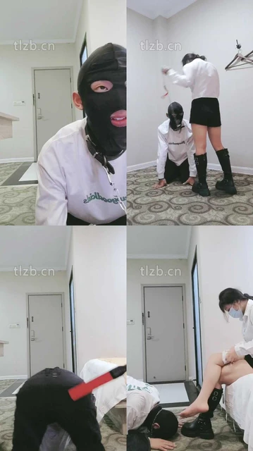 【酒精泡芙】闻舔靴子臭脚/狗链遛狗/碾压踩/sp