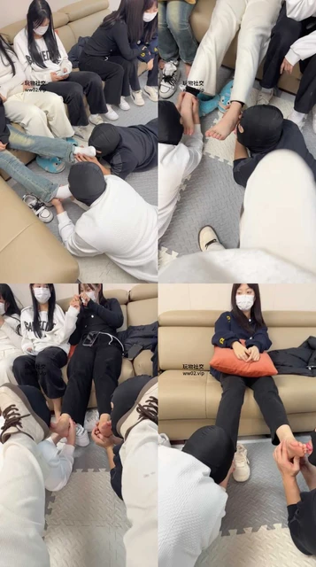 【精神小妹】推荐-5S-双M脏鞋轮流舔脏鞋白袜