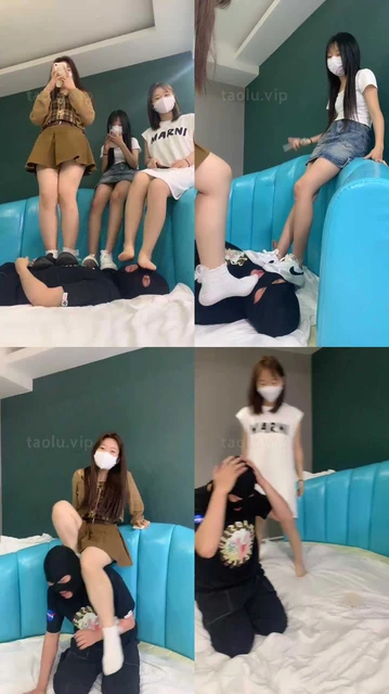 【精神小妹】3S学生主全体重踩踏踢踹/腿绞/强迫升水