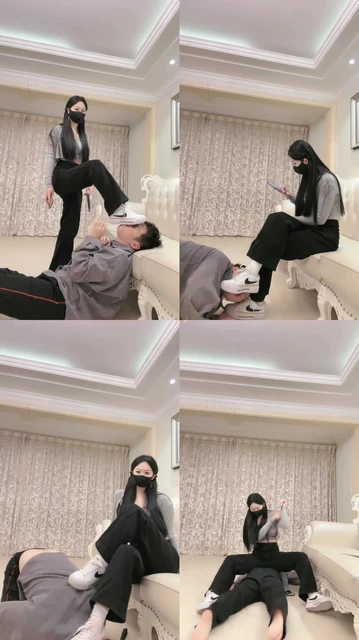 【桃幼幼】转胯狗爬/重度鞭打/耐克脏鞋踩踏